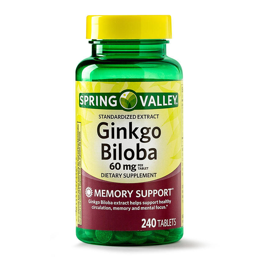Ginkgo biloba pills